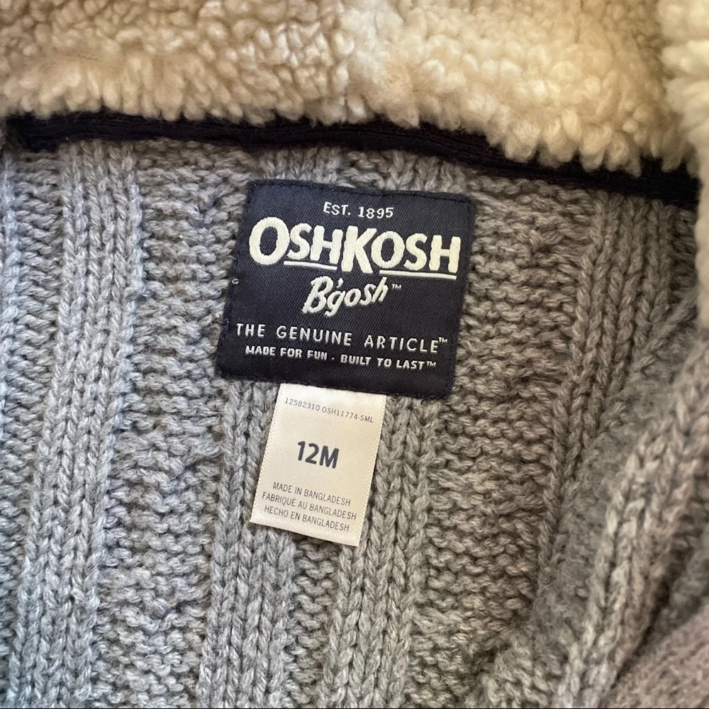 Oshkosh Cable Knit Jacket